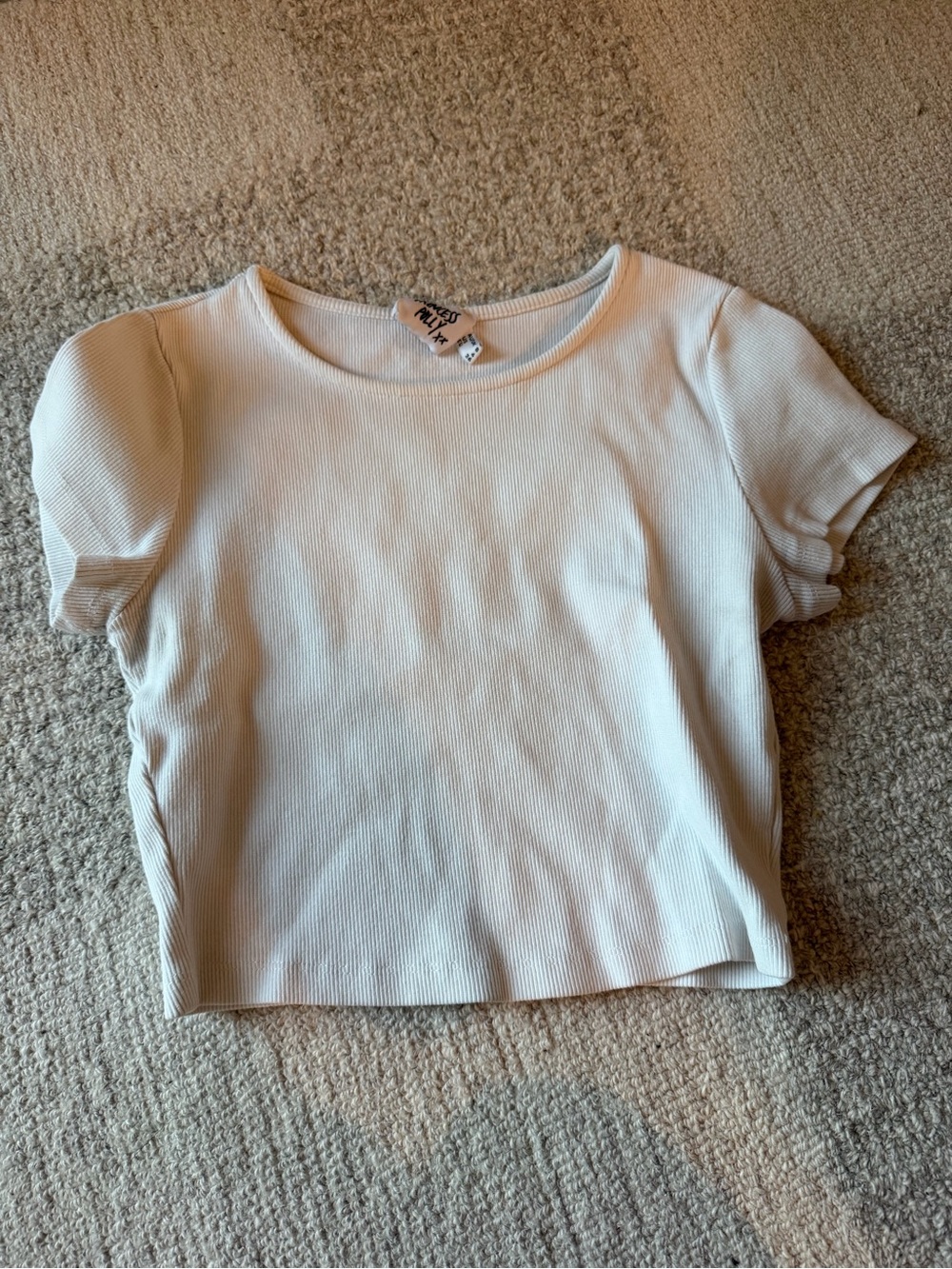Princess Polly Ribbed Short Sleeve Shirt